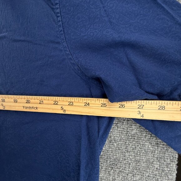 Robert Graham Blue 2XL Classic Fit Button Up Shirt Cotton Long Sleeve Paisley - Picture 6 of 14